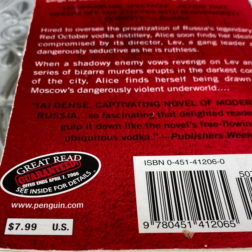Vodka by Boris Starling 2006 Paperback Crime Thriller Novel